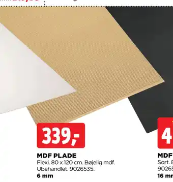 jem & fix Mdf plade tilbud