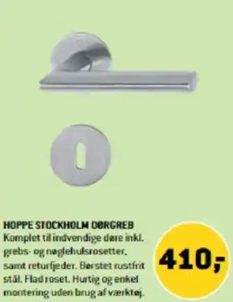 XL-BYG HOPPE STOCKHOLM DØRGREB tilbud