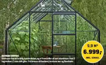 XL-BYG OUTRIUM DRIVHUS tilbud
