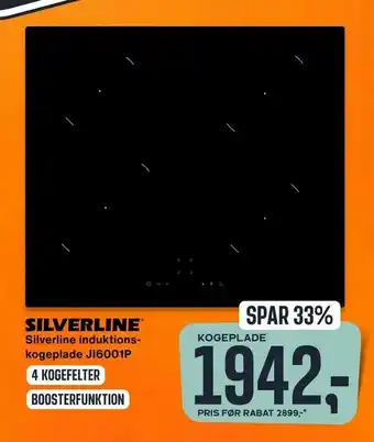 Skousen Silverline induktions kogeplade JI6001P tilbud