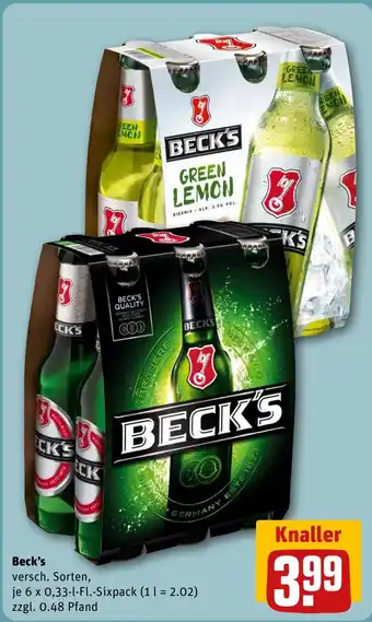 REWE DE Beck's tilbud