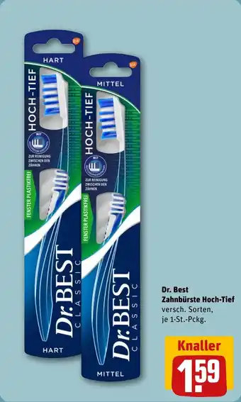 REWE DE Dr. Best Zahnbürste Hoch-Tief tilbud