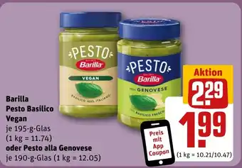 REWE Barilla Pesto Basilico Vegan tilbud