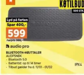 Power BLUETOOTH-HØJTTALER tilbud