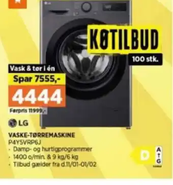 Power VASKE-TØRREMASKINE tilbud