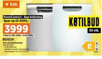 Power BOSCH WIFI OPVASKEMASKINE tilbud