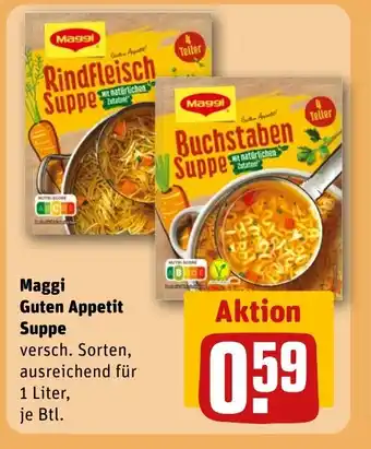 REWE DE Maggi Guten Appetit Suppe tilbud