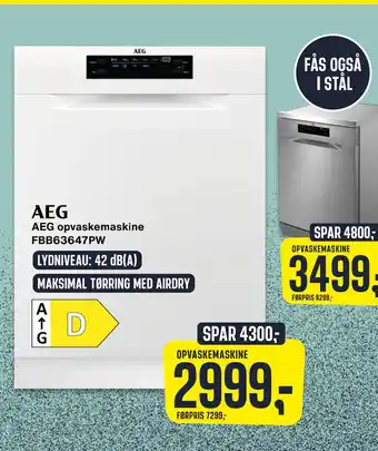 Skousen Aeg opvaskemaskine fbb63647pw tilbud