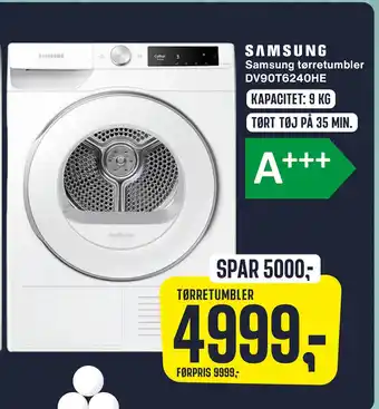 Skousen Samsung tørretumbler dv90t6240he tilbud
