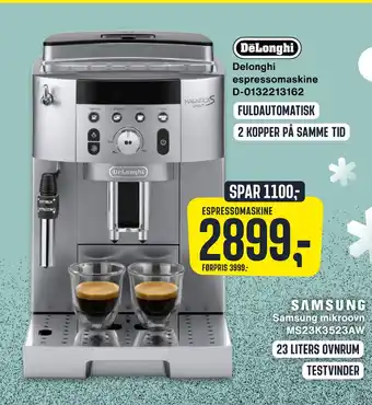 Skousen Delonghi espressomaskine d-0132213162 tilbud