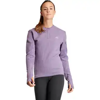 Sport 24 Adidas ultimate conquer the elements cold ready 1/2 zip løbetrøje dame tilbud