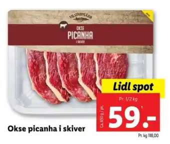 Lidl Okse picanha i skiver tilbud