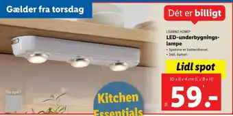 Lidl LED-underbygnings- lampe tilbud
