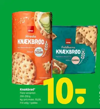 Coop 365 Knækbrød tilbud