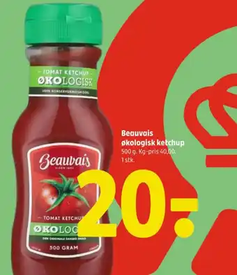 Coop 365 Beauvais økologisk ketchup tilbud