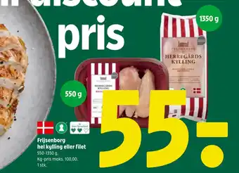 Coop 365 Frijsenborg hel kylling eller filet tilbud