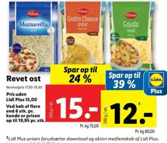 Lidl Revet ost tilbud