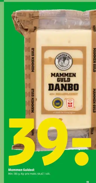 Coop 365 Mammen Guldost tilbud