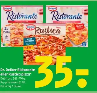 Coop 365 Dr. Oetker Ristorante eller Rustica pizza tilbud