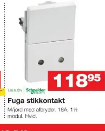Bauhaus Fuga stikkontakt tilbud