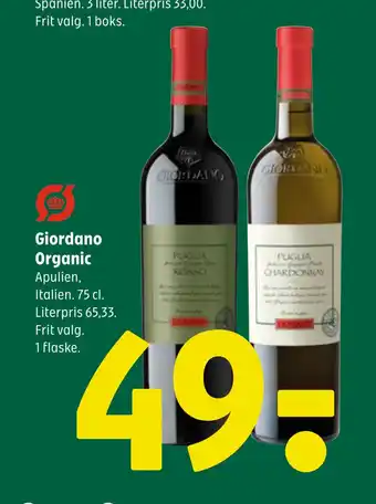 Coop 365 Giordano organic tilbud