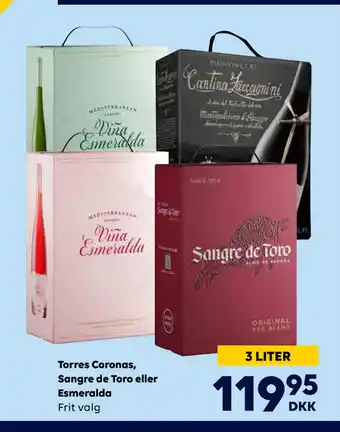 Torres coronas, sangre de toro eller esmeralda