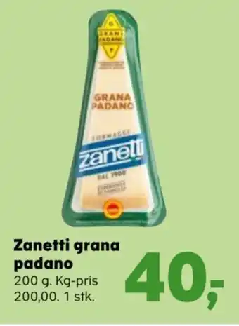 Kvickly Zanetti grana padano tilbud