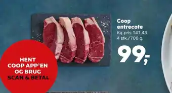 Kvickly Coop entrecote tilbud