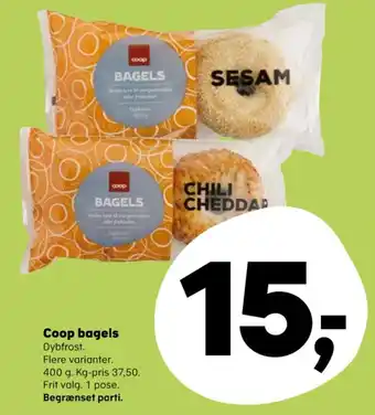 Kvickly Coop bagels tilbud