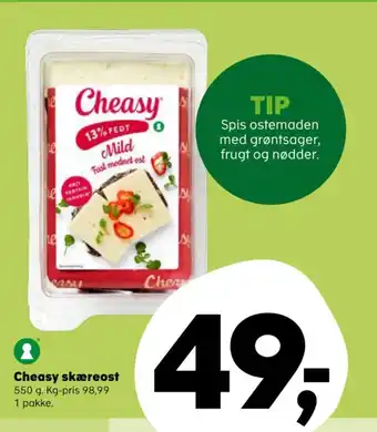 Kvickly Cheasy skæreost tilbud