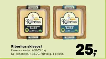 Kvickly Riberhus skiveost tilbud