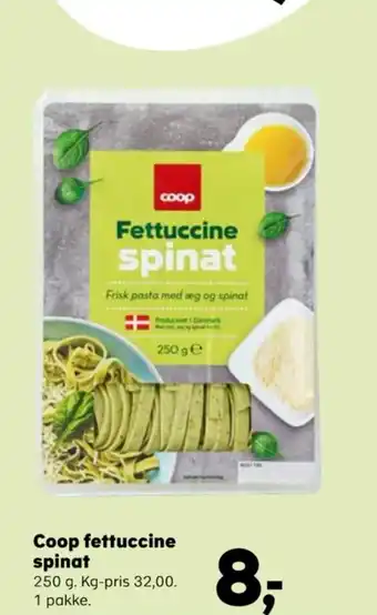 Kvickly Coop fettuccine spinat tilbud