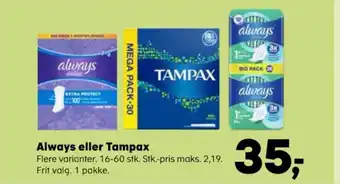 Always eller Tampax