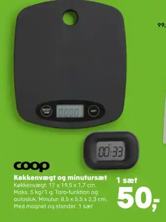 Køkkenvægt og minutursæt