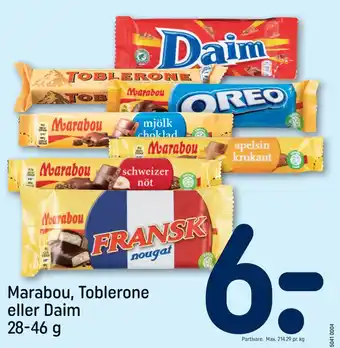 REMA 1000 Marabou, Toblerone eller Daim tilbud