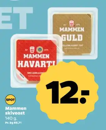 Netto Mammen skiveost tilbud