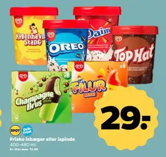 Netto Frisko isbæger eller ispinde tilbud