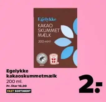 Netto Egelykke kakaoskummetmælk tilbud
