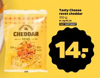Netto Tasty Cheese revet cheddar tilbud
