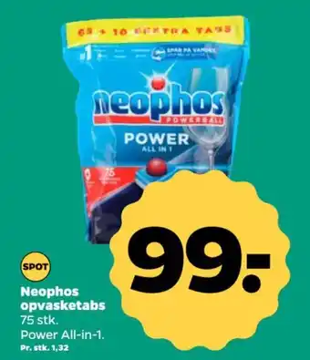 Netto Neophos opvasketabs tilbud