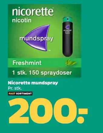 Netto Nicorette mundspray tilbud