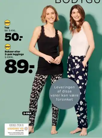 Netto Bukser eller 2-pak leggings S-XXXL. tilbud