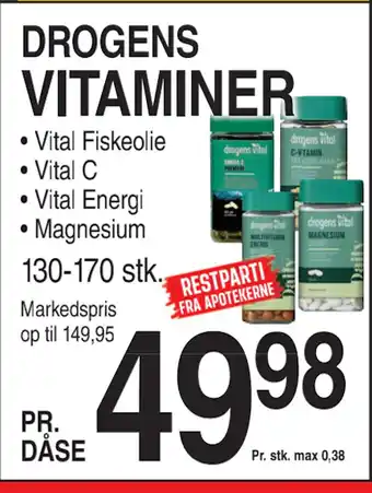 ABC Lavpris VITAMINER tilbud