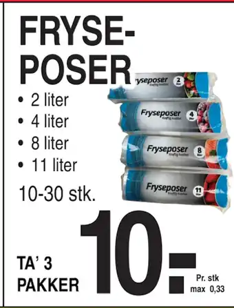 ABC Lavpris FRYSEPOSER tilbud