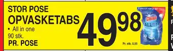 ABC Lavpris OPVASKETABS tilbud