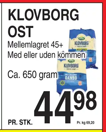 ABC Lavpris KLOVBORG OST tilbud