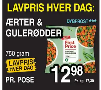 ABC Lavpris ÆRTER & GULERØDDER tilbud
