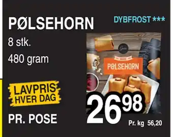 ABC Lavpris PØLSEHORN tilbud