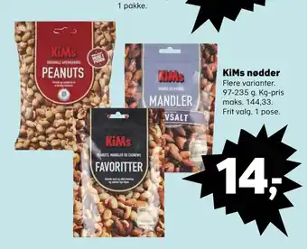 Kvickly KiMs nødder tilbud