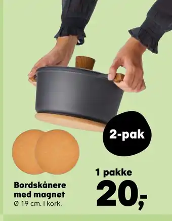 Kvickly Bordskånere med magnet tilbud
